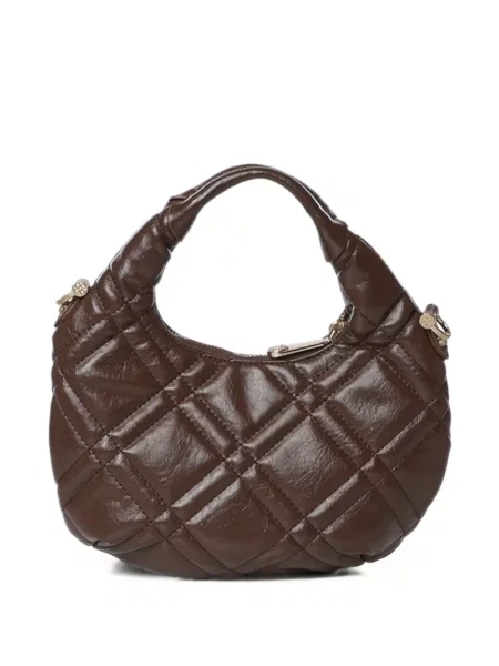 Matlasat geantă shopper V°73 cu autograf maro