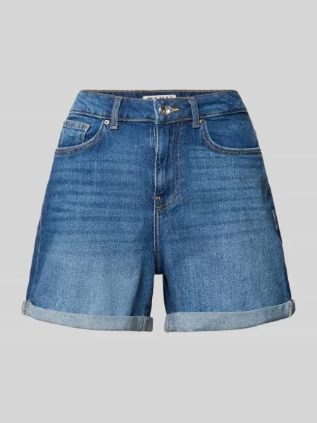 Szorty jeansowe o kroju relaxed fit z mieszanki bawełny model ‘JOSEPHINE’ Only niebieskie