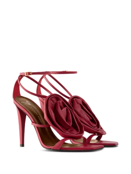 Sandale Giuseppe Zanotti cu model floral roșu