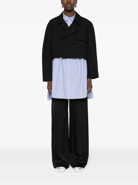 Striukė Mm6 Maison Margiela apkarpytas dvieiliai juoda