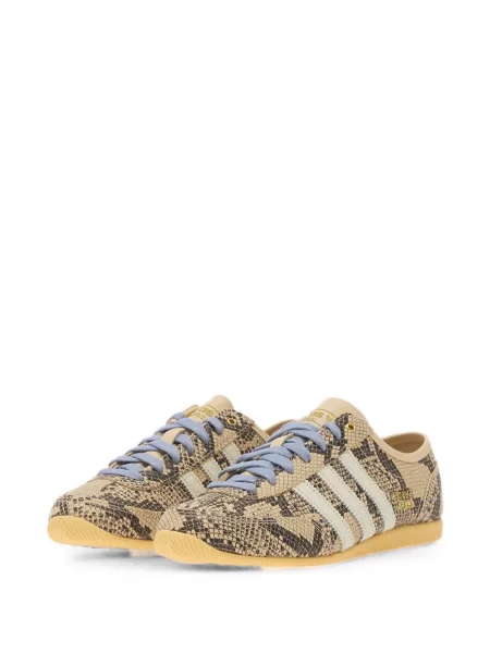 Pantaloni scurți Adidas cu imagine cu model leopard negru
