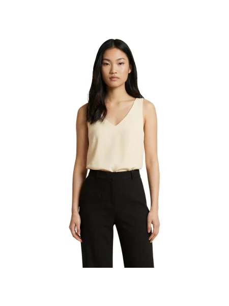 Tielko Artigli s výstrihom do v žltá