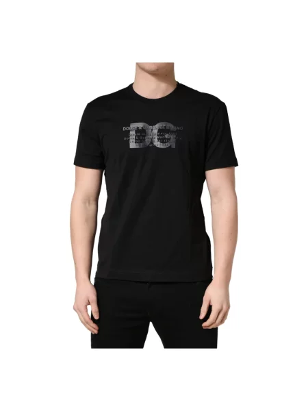 Koszulka Dolce And Gabbana z okrągłym dekoltem czarna