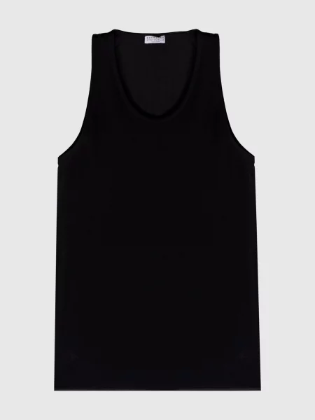 Топ із шовку Brunello Cucinelli чорний