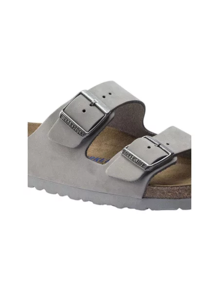 Pantofi Birkenstock din nubuc gri