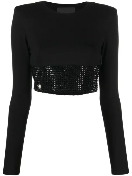 Cropp top Philipp Plein de cristal negru