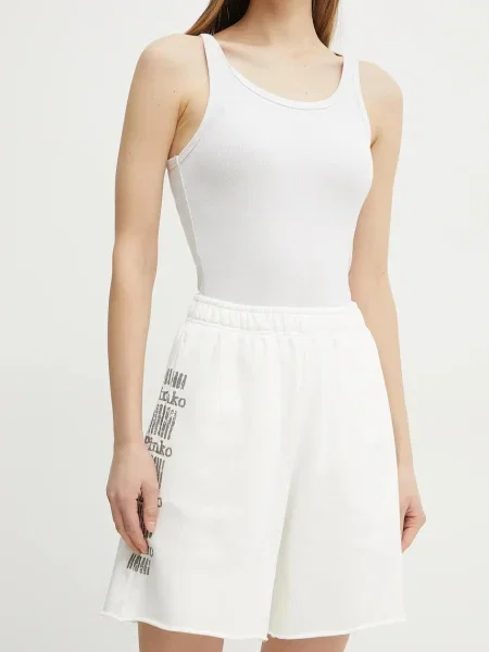 Pinko pantaloni scurti din alb