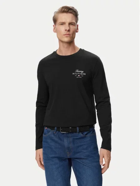 TOMMY HILFIGER Tričko / biela čierna