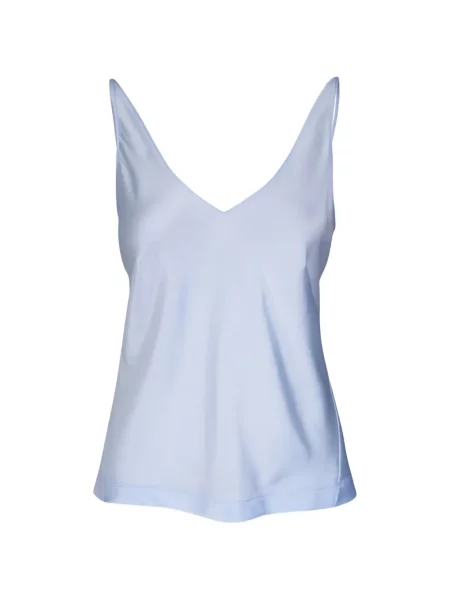 Bluzka Dorothee Schumacher z dekoltem w serek niebieska