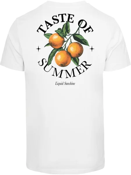 Mister Tee Majica Taste Of Summer oliva / oranžna / črna bela