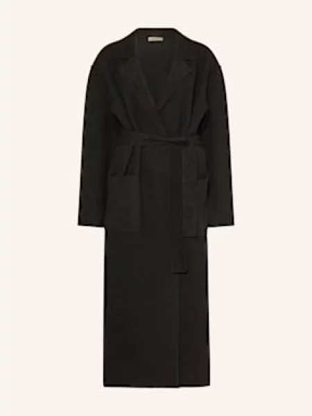 Lunaria Cashmere Płaszcz Z Kaszmiru schwarz czarny