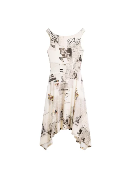 Desigual Rochie maro alb