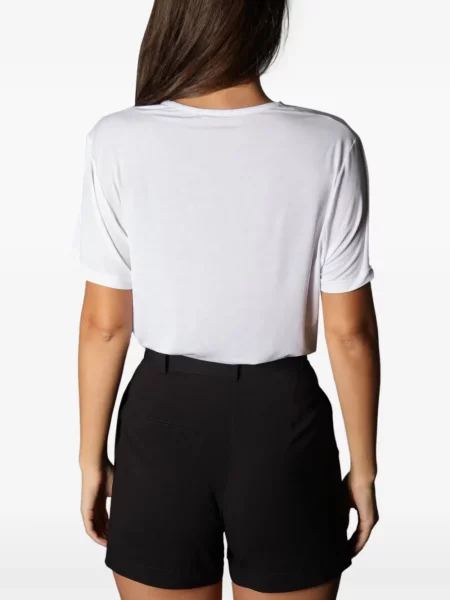 Pantaloni scurți Tessitura cu talie înaltă negru