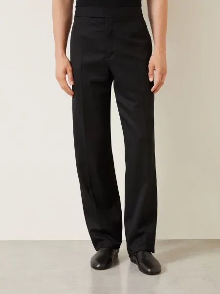Jw Anderson Oblekové Kalhoty Střih Regular Fit black černé