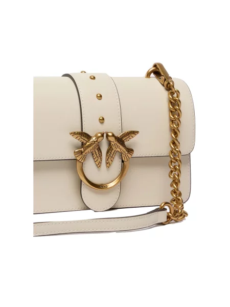 Geanta crossbody Pinko din piele bej