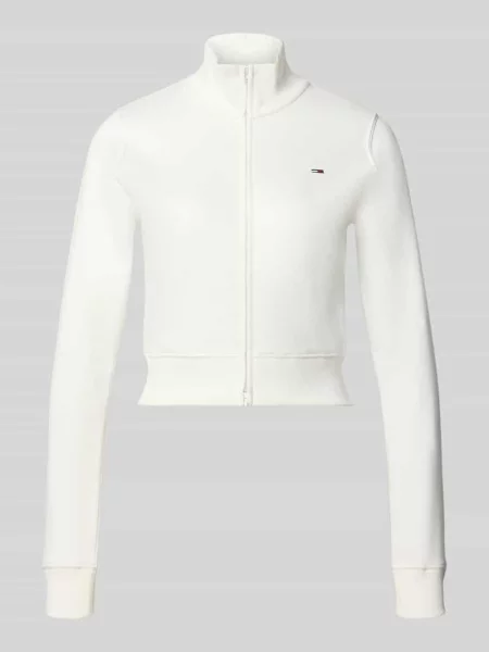 Bluza rozpinana o kroju regular fit z mieszanki bawełny Tommy Jeans biała
