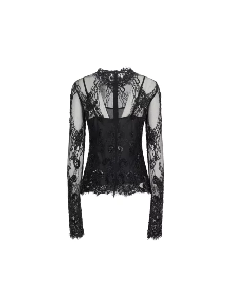 Bluzka Blumarine koronkowa czarna