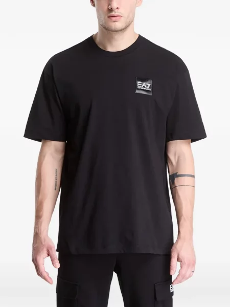 Tricou Ea7 Emporio Armani cu autograf negru