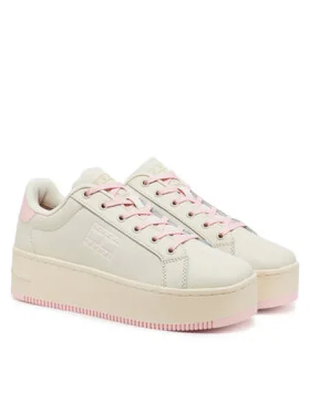 Tommy Jeans Sneakersy Tjw Flatform Ess růžová