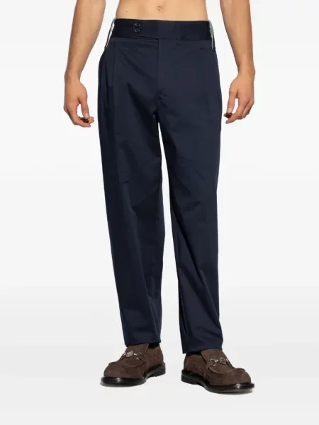 Pantaloni Dolce & Gabbana plisate albastru