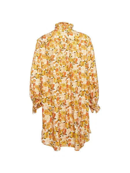 Rochie mini Sandro cu model floral cu imagine portocaliu