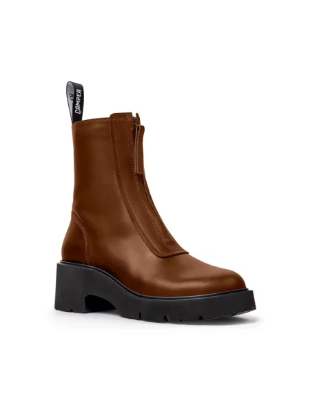 Buty do kostki Camper skórzane brązowe