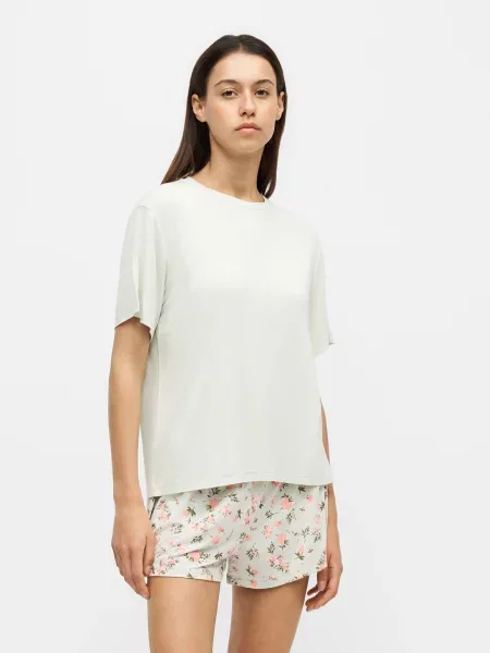 Hunkemöller Kraťasy Daisy / pastelovo / ružová zelená