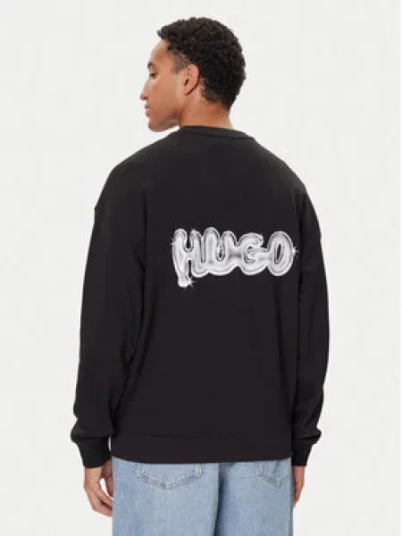 HUGO Džemperis Nyrocrew juoda