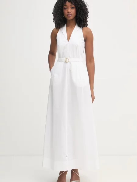 Patrizia Pepe sukienka koszulowa biała