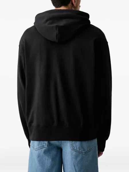 Hanorac cu glugă Vans cu imagine negru