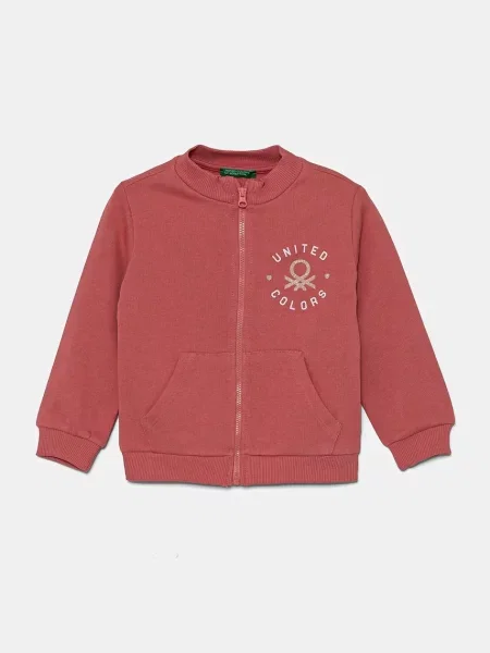 United Colors of Benetton Dětská mikina růžová