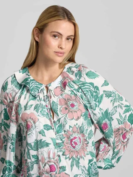 Bluzka o kroju relaxed fit z czystej Christian Berg Woman