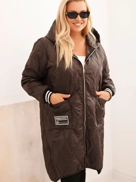 Geacă Kesi Włoski cu glugă negru