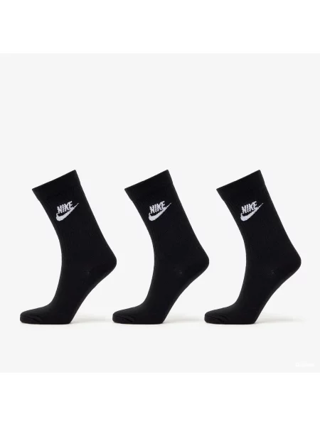 Ponožky Nike NSW Everyday Essential Crew Socks Black/ White S bílé