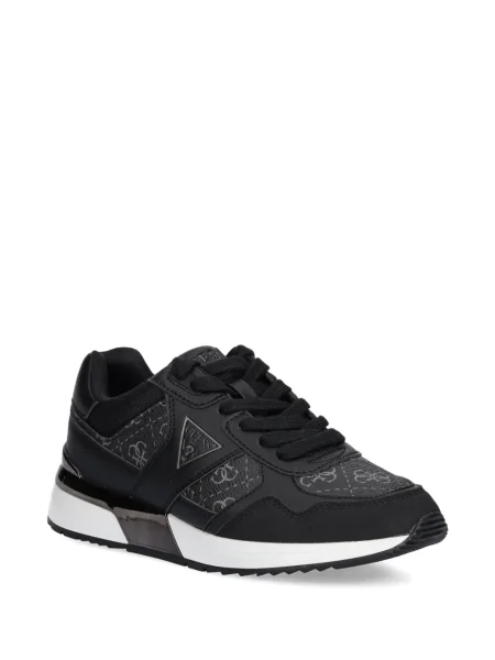 Sneakerși Guess cu autograf negru