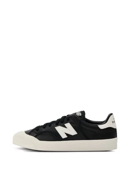Кожаный плисиран суичър с качулка New Balance черно