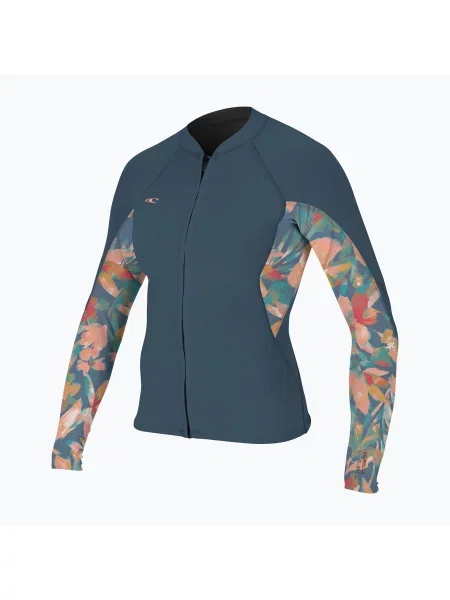 Costum înot pentru femei O'Neill Bahia Full-Zip Jacket copen blue/painted tropics/copen blue albastru