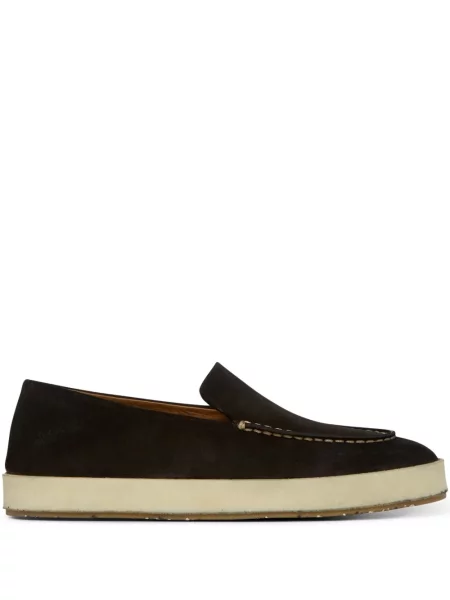 Pantofi loafer Marsell din piele de căprioară maro