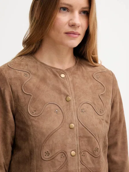 Замшева куртка Hoss Intropia демісезонна коричневий