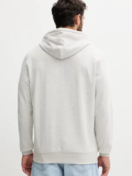 Tommy Jeans Bombažen pulover siva