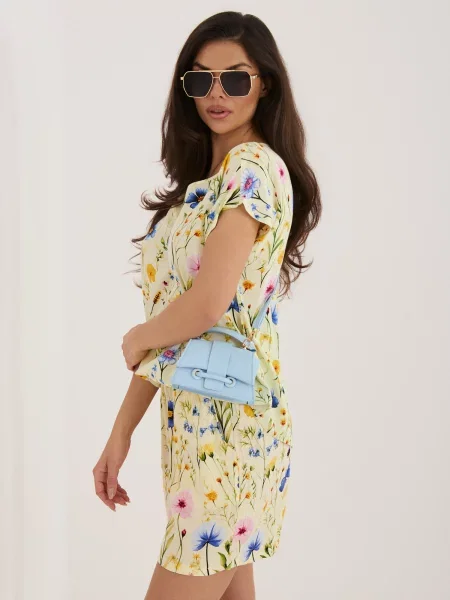 Bluzka w kwiaty Sublevel w kwiatki niebieska