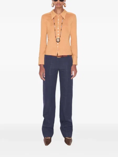 Nohavice Tory Burch modrá