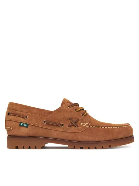 Półbuty Polo Ralph Lauren zamszowe brązowe