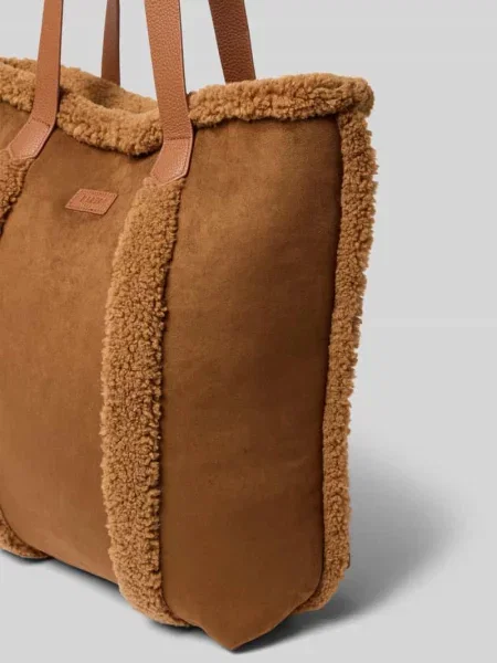 Torba shopper z przegródką wewnętrzną z polaru model Bugbane' Barts