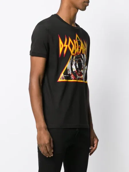 Tricou Dsquared2 cu autograf negru