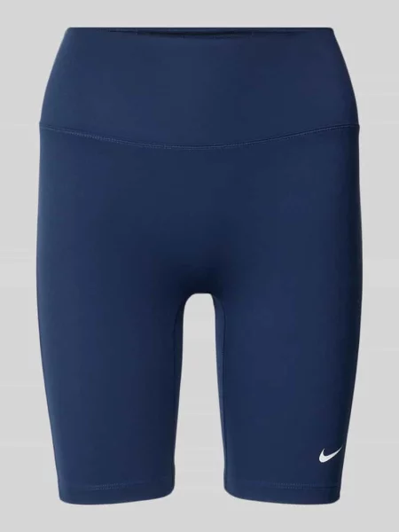Spodenki kolarki z elastycznym pasem i logo Nike Training granatowe