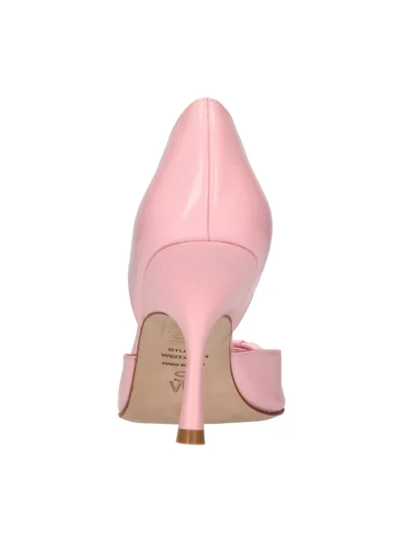 Czółenka Stuart Weitzman skórzana różowa