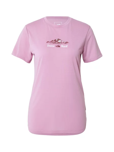 THE NORTH FACE Tricou funcțional FOUNDATION mov prună / ciclam alb