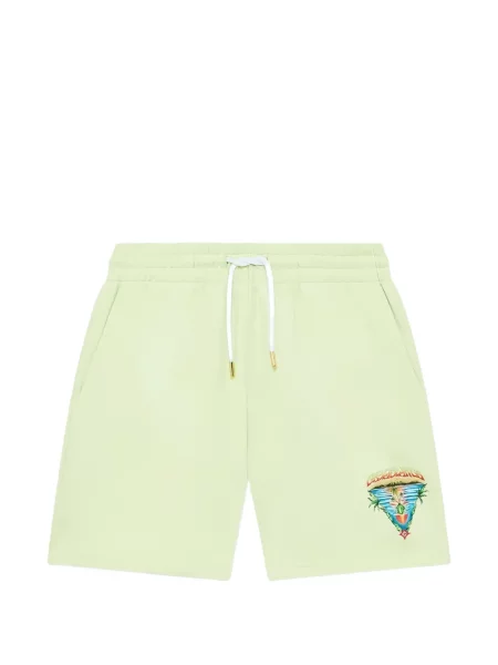 Pantaloni scurți Casablanca cu imagine verde