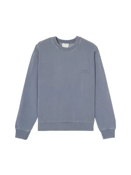 Bluza A.p.c. z logo niebieska